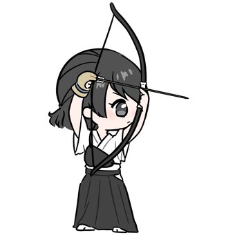 Illustration, archery, bow road, a bow and arrow, 