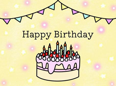 誕生日ケーキのお祝いイラスト 誕生日ケーキ,バースデー,誕生日,バースデーケーキ,お祝い,メッセージカード,ホールケーキ,ろうそく,いちご,かわいいのイラスト素材