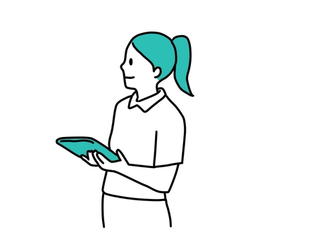 Illustration, female, work, company, 