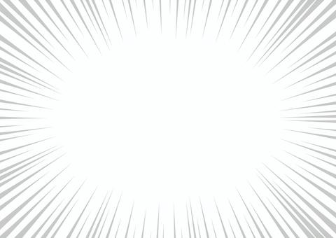 グレーの集中線 集中線,グレー,注目,強調,漫画,シンプル,背景,イラスト,素材,コピースペースのイラスト素材