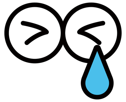 ポップなキャラクターの目　涙 目,涙,涙目,泣く,表情,瞳,ポップ,キャラクター,漫画,悲しいのイラスト素材