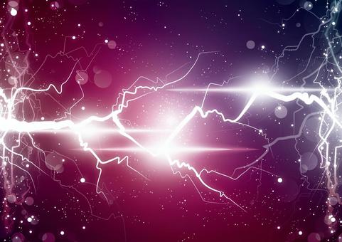 雷のエネルギーの背景素材 雷,稲妻,電流,エネルギー,光,フレア,パーティクル,スタイリッシュ,紫色,背景のイラスト素材