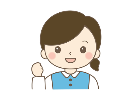 ガッツポーズの女性　片手 女性,女の子,ガッツポーズ,拳,やる気,仕事,応援,ファイト,エール,気合のイラスト素材