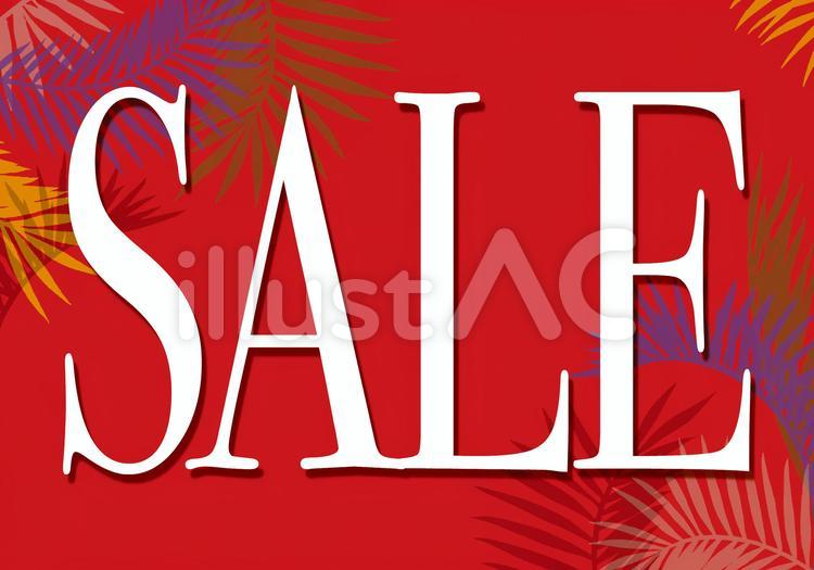 セール用POP　赤1「SALE」 セール,夏,saleのイラスト素材