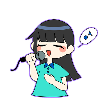歌っている人 歌,カラオケ,マイク,人,歌唱,音楽のイラスト素材