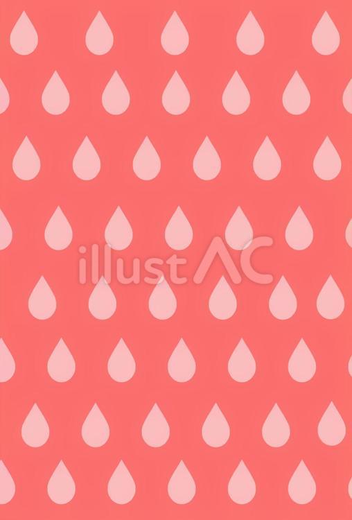 イチゴの表面模様＊しずく模様壁紙背景＊雫 しずく,雫,ドロップのイラスト素材
