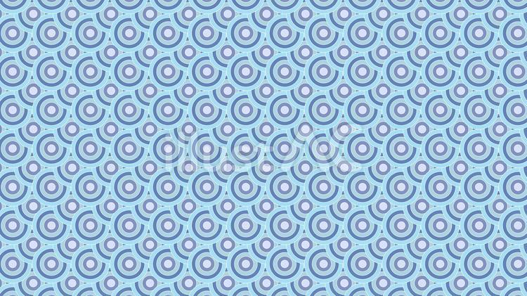 レトロな水色の幾何学模様16：9 丸,円,水色のイラスト素材