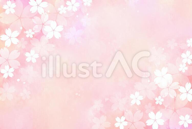 桜柄の背景1　ピンク 桜,背景,ピンクのイラスト素材