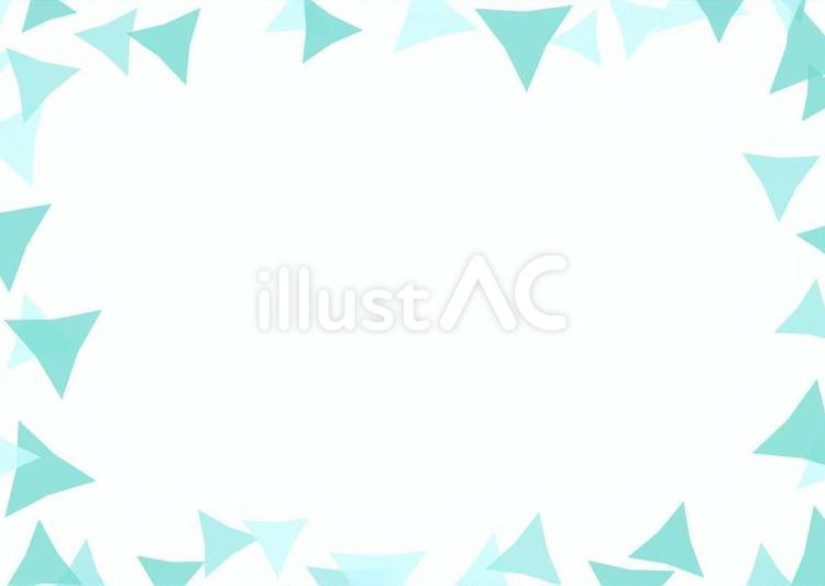 シンプルな三角矢印のフレーム枠_1 三角,三角形,矢印のイラスト素材