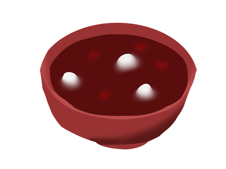 ぜんざい ぜんざい,餅,あんこ,小豆,食事,シンプルのイラスト素材