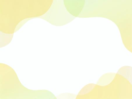 透明グラデ流体シェイプ背景 黄色 背景,グラデーション,黄色,フレーム,オレンジ,緑,流体シェイプ,淡い,黄緑,透明感のイラスト素材