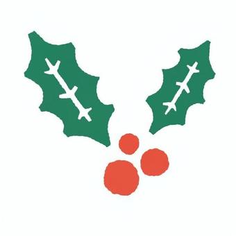 柊と赤い実 12月25日,冬,クリスマス,柊,赤い実,葉,12月,飾り,丸い形,緑色のイラスト素材