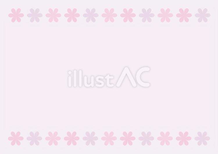 小花のフレーム 小花,フレーム,可愛いのイラスト素材