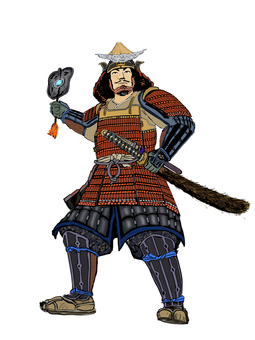 武田勝頼　その２ 武将絵,武田信玄,武田勝頼,肖像画,戦国のイラスト素材