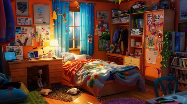 10代の子供の部屋 085 AI画像 10代の子供の部屋 085 AI画像 10代,子供,部屋のイラスト素材