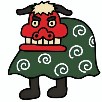 ししまい 獅子舞,正月,伝統,イベント,獅子のイラスト素材