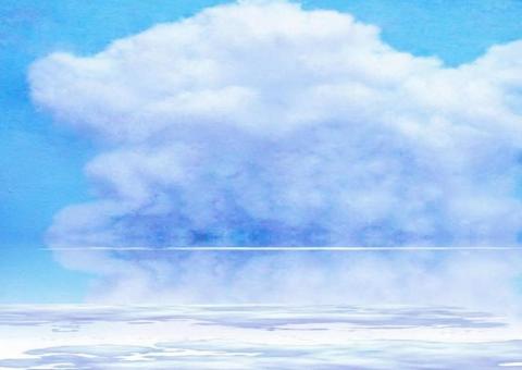 積乱雲のウユニ塩湖1 積乱雲,ウユニ塩湖,塩,大地,天空,鏡,絶景,反射,アンデス山脈のイラスト素材