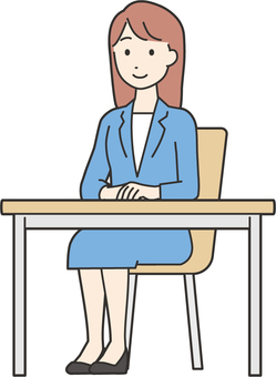 Illustration, female, people, sit, 