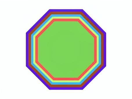 模様００３ 模様,色彩,色,八角形,カラフル,印象,標識,表示のイラスト素材