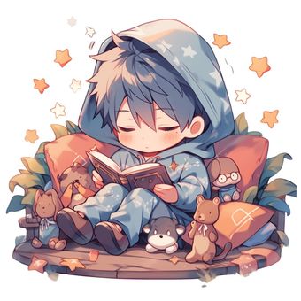 本を読む男の子