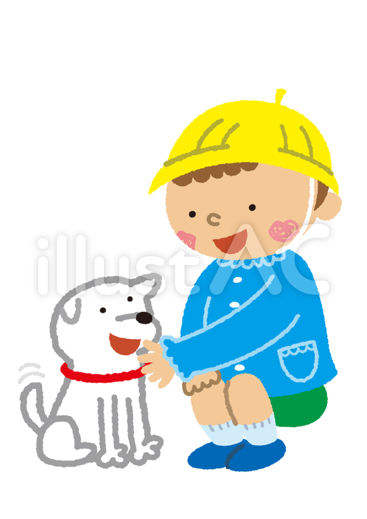おとこのこ 園児,幼稚園,保育園のイラスト素材