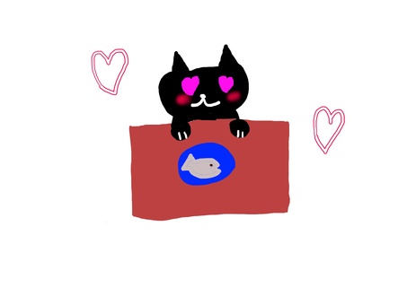ハートねこ ハートねこ ハート,ネコ,ねこのイラスト素材