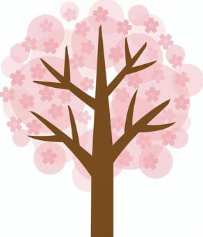 Illustration, spring, cherry blossoms, welcome party, 