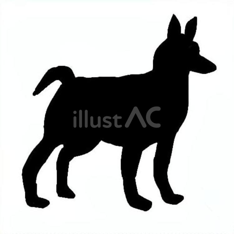 犬。。 犬,シルエット,動物のイラスト素材