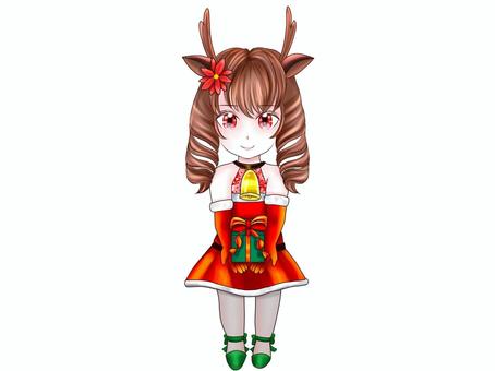 【미니】산타클로스걸, JPG 및 PNG 【미니】산타클로스걸, 시판, 디지털, 크리스마스, JPG 및 PNG