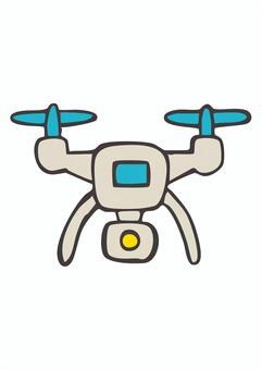 DI_C10_どろーん ドローン,手描き,デジタルライフ,空撮,リモート操作,ガジェット,小型カメラ,テクノロジーのイラスト素材