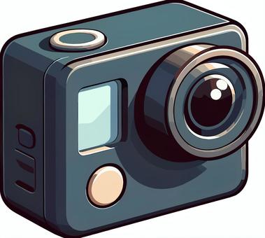 アクションカメラのイラスト アクションカメラのイラスト アクションカメラ,小型カメラ,カメラのイラスト素材