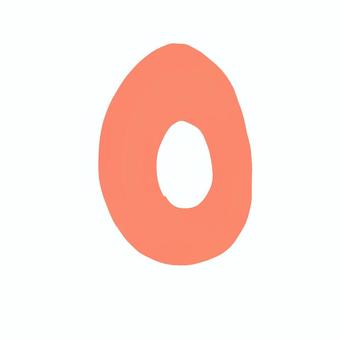 手描き数字0 数字,番号,すうじ,時計,カウント,順番,リスト,ゼロ,カラフルのイラスト素材