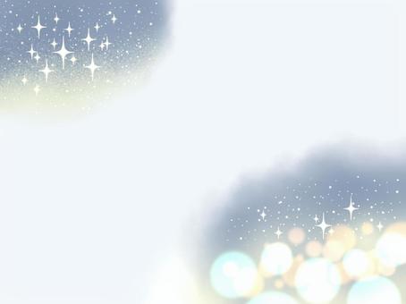 雪と光のファンタジーナイト（淡彩）【3】