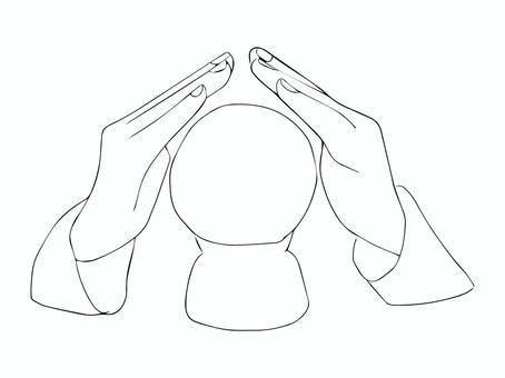 Illustration, fortune telling, fortune teller, crystal jade, 