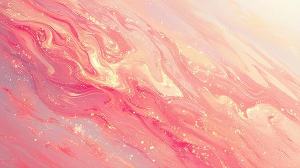 Illustration, watercolor, pink, marble, 