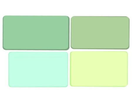 緑色の長方形 緑,長方形,丸み,厚み,シンプルのイラスト素材