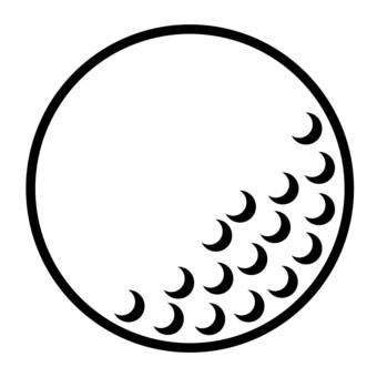 ゴルフボールのアイコン