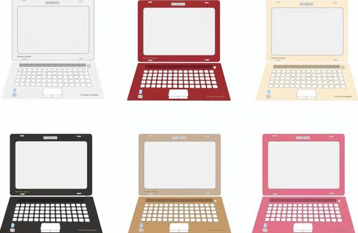 カラーパソコン, JPG, PNG 和 AI カラーパソコン, 筆記本電腦, 個人計算機, 華美, JPG, PNG 和 AI