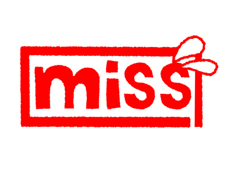 miss miss,文字絵,判子調,汗,pop調,手描き,挿絵,ワンポイント,素材,商用可のイラスト素材