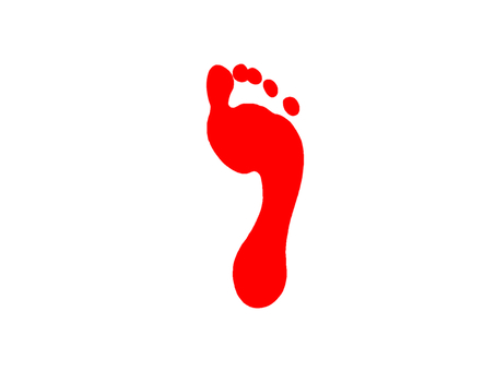 Simple footprints, footprints, foot shape, leg, JPG and PNG