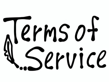 Terms of Serviceの文字 利用,規約,ルール,サービス,制限,禁止,ユーザー,権利,義務,責任のイラスト素材
