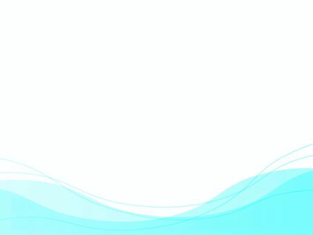 シンプルなウェーブ背景 水色 背景,白,ホワイト,ウェーブ,波,曲線,波線,流線,水色,青のイラスト素材