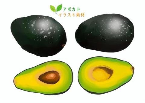 Watercolor illustration of avocado hand-drawn, JPG and PNG Watercolor illustration of avocado hand-drawn, avocado, fruit, fruit, JPG and PNG