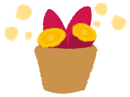 baked potato in a paper bag, sweet potato, autumn, sweet potato, JPG and PNG