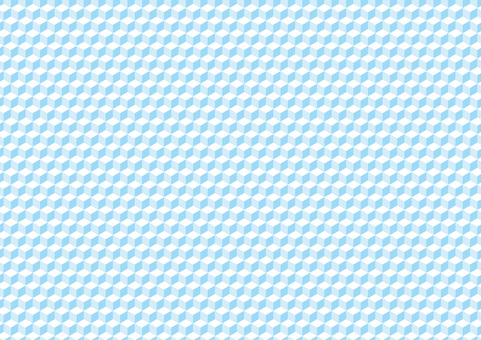 立方体キューブ柄の背景素材　水色 四角,正方形,立方体,キューブ,ブロック,アイソメ,等角投影図,等角図,パターン,背景のイラスト素材