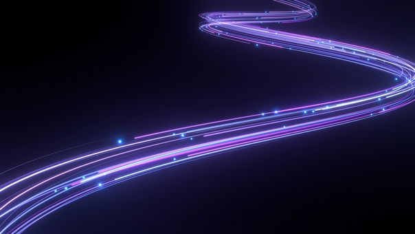 紫の光線が波打つエフェクト背景6 曲線,背景,ウェーブ,光線,レーザー,抽象的,ビジネス,壁紙,ネオン,スライドのイラスト素材