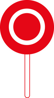 マルの棒　クイズ 赤丸,クイズ,丸,マル,正解,問題,棒,パネル,テスト,コミックのイラスト素材