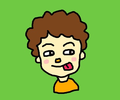 舌を出した人 少年,舌,ペロリ,美味しい,おいしそうのイラスト素材