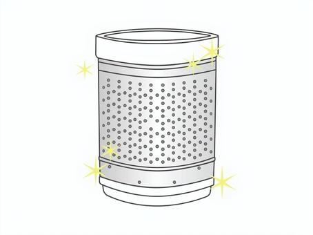Illustration, washing machine, a washing tub, washing machine drum cleaning, 