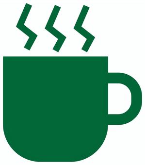 マグカップのアイコン 緑